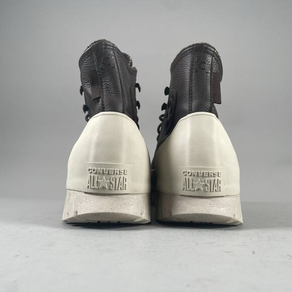 Women's 11 Men’s 9 Converse Lugged 2.0 Chunky High Top Sneaker Casual Shoe Brown - Picture 3 of 9